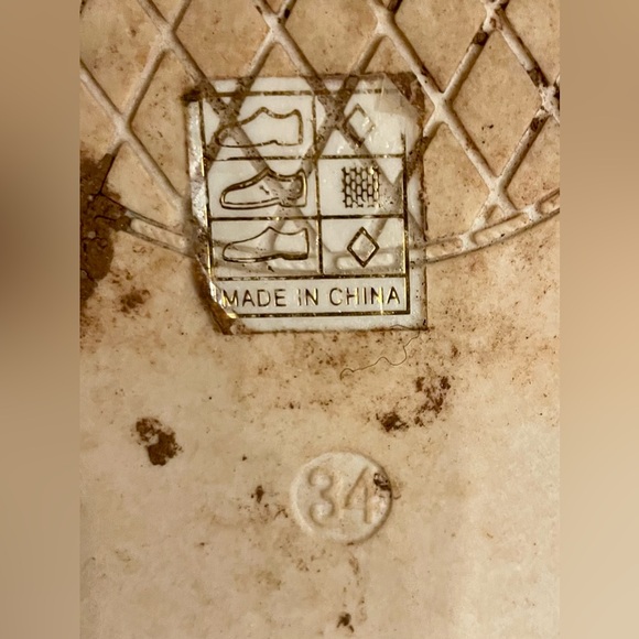 Little girls ankle boots creamy whitete color with bow and zipper size 34 or 2us - Picture 7 of 7